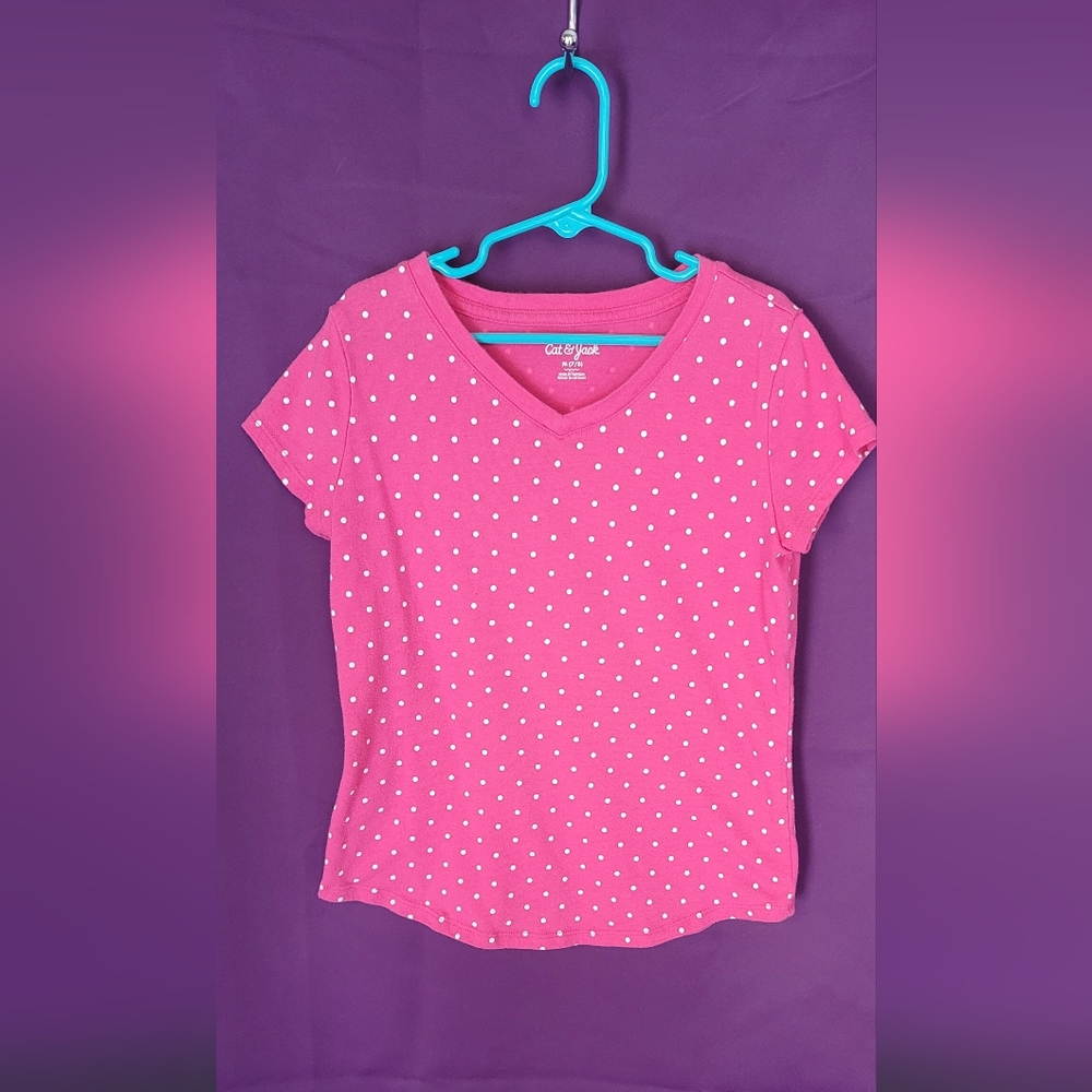 Pink Polka Dot Kids T-Shirt